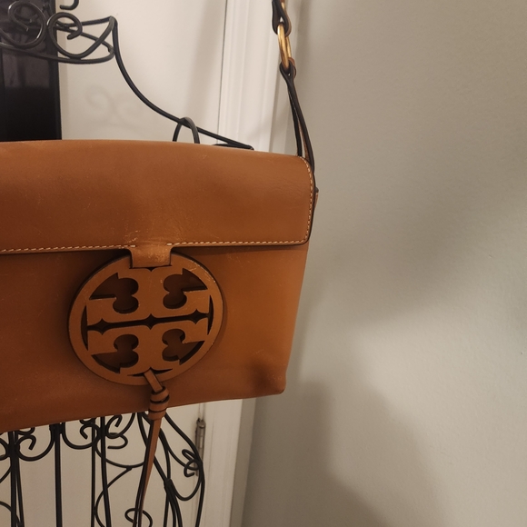 Tory Burch Luggage Color Leather Crossbody Bag - Picture 2 of 16